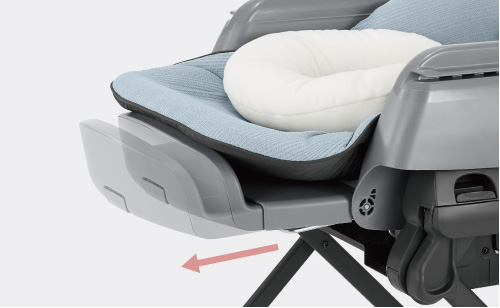 足元ステップの長さが調節できる新構造