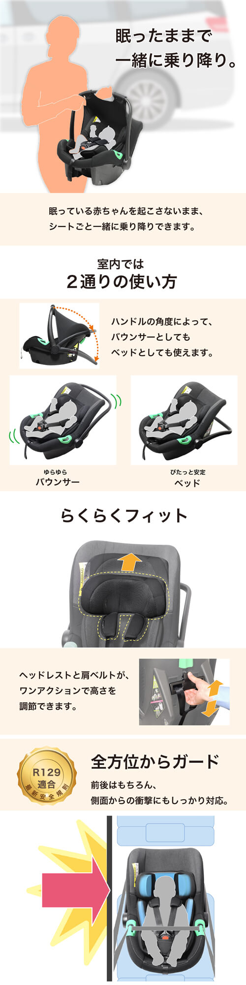 スリーピーNキャリー | チャイルドシート レンタル | ダスキンベビー用品かしてネッと