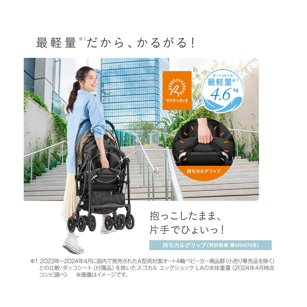 Combi コンビ スゴカル 4キャス エッグショック | ベビーカー レンタル